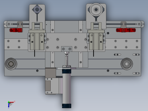 气缸夹取顶升旋转下料结构组合sw12可编辑俯视缩略图