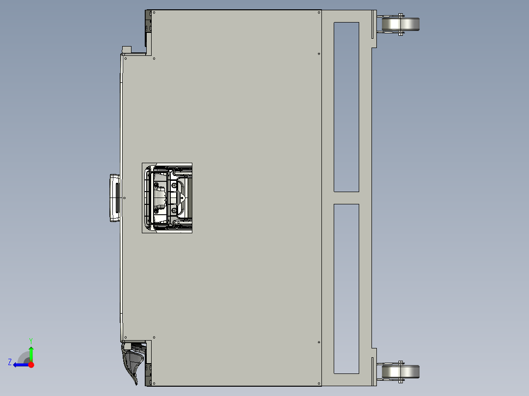 汽车车身铸铝检具step右视图