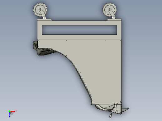汽车车身铸铝检具step俯视缩略图