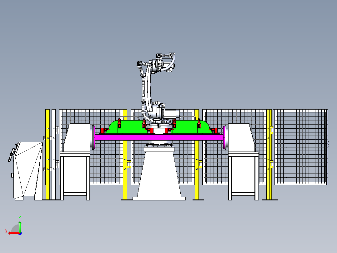 Tig welding robot cell IGS后视图