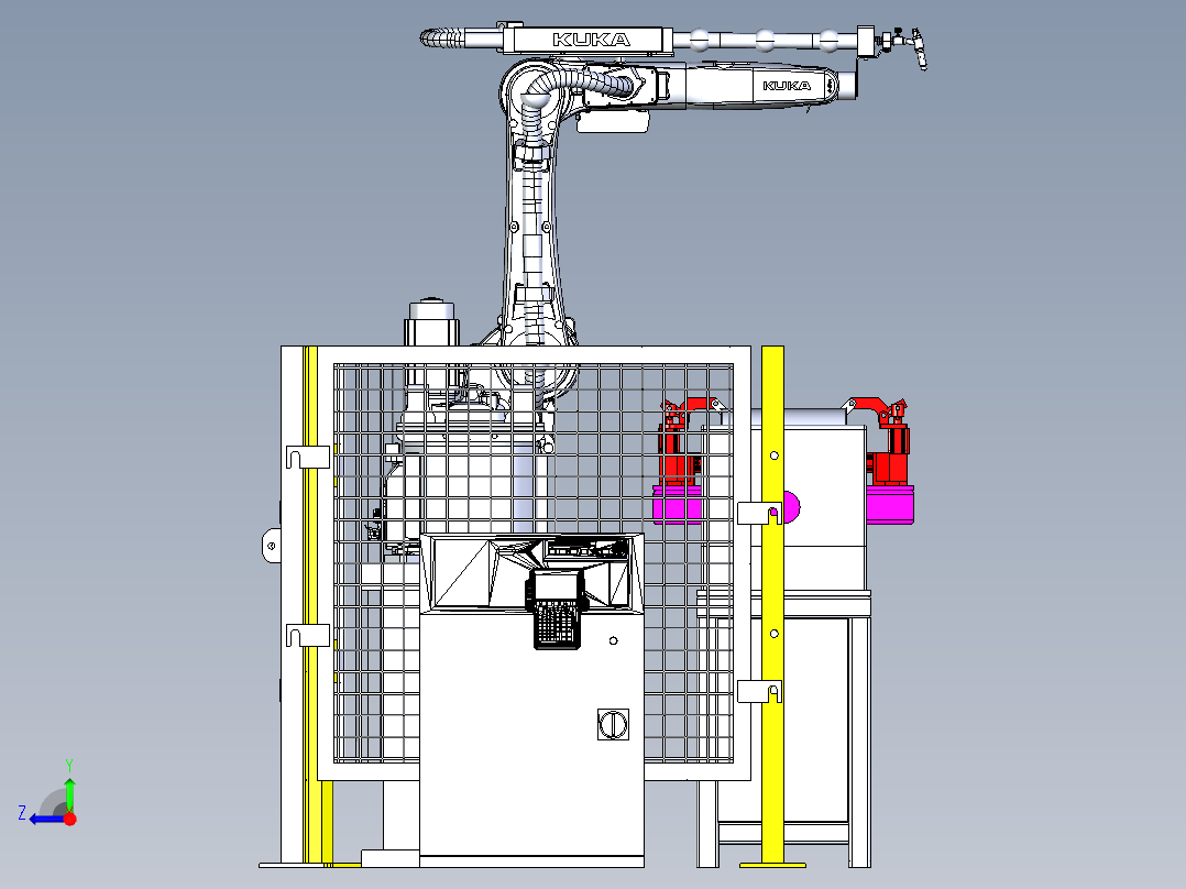 Tig welding robot cell IGS右视图