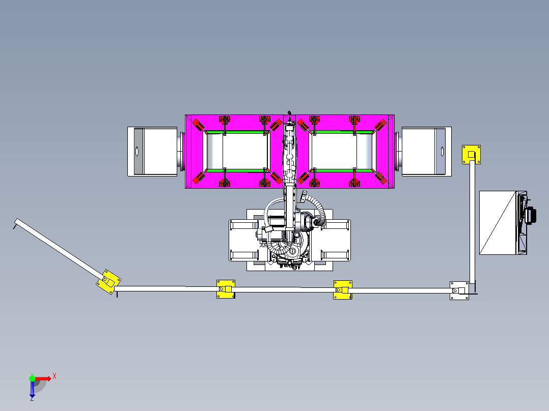 Tig welding robot cell IGS俯视图