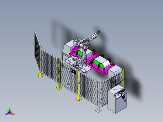 Tig welding robot cell IGS正等轴测缩略图