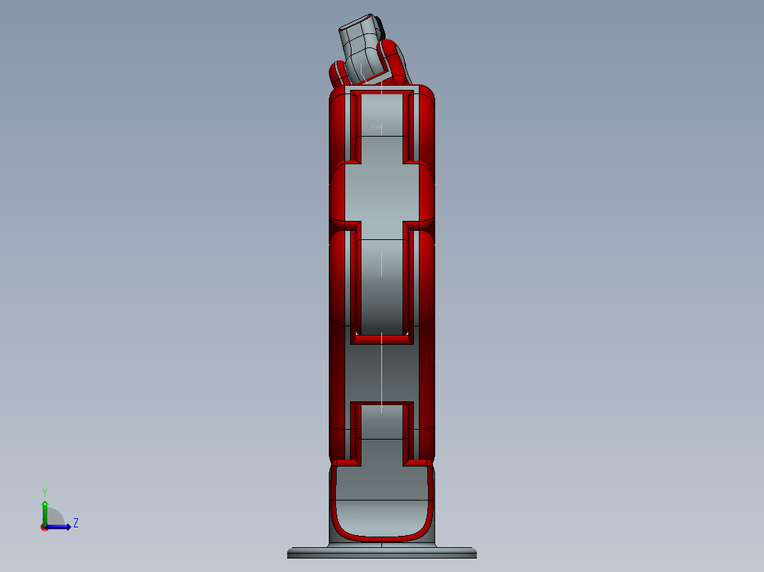 4-dof-robot-arm-左视图