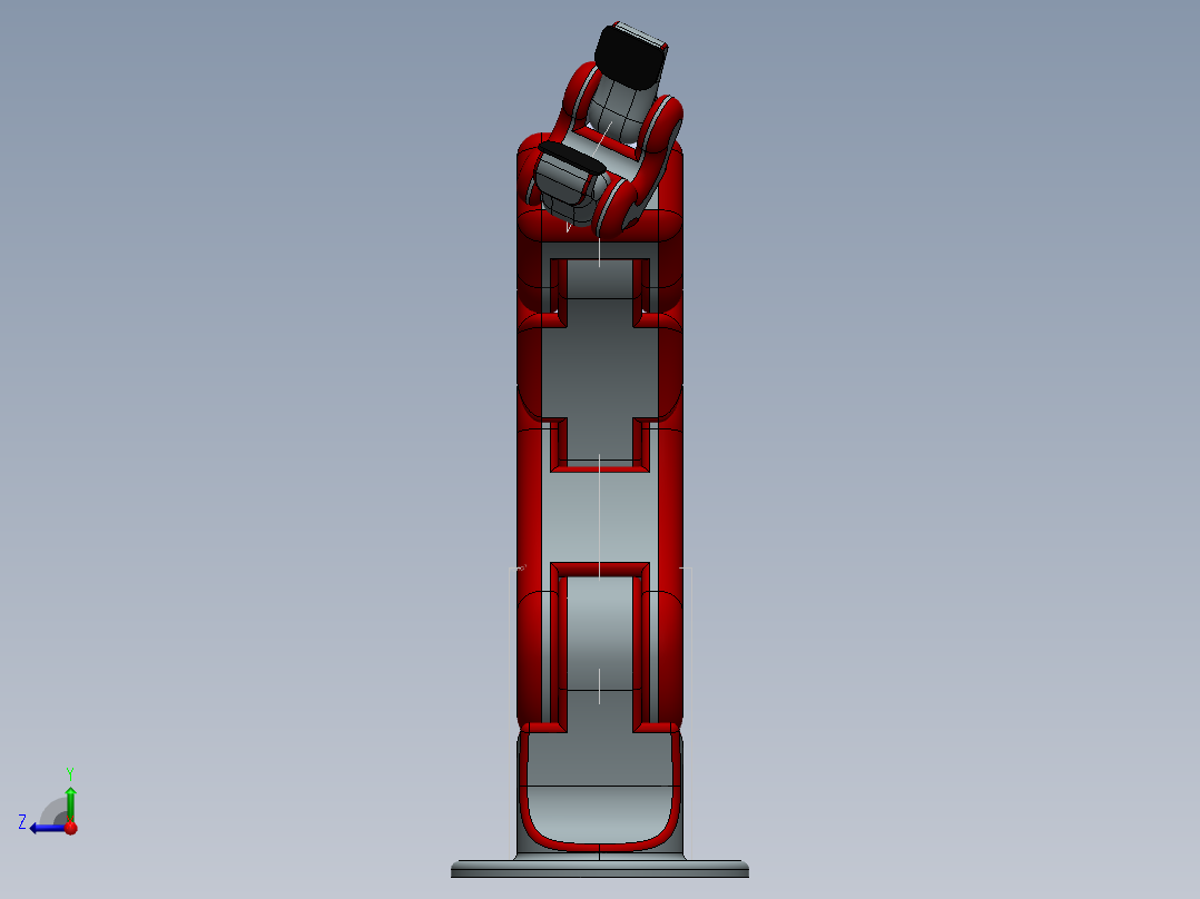 4-dof-robot-arm-右视图