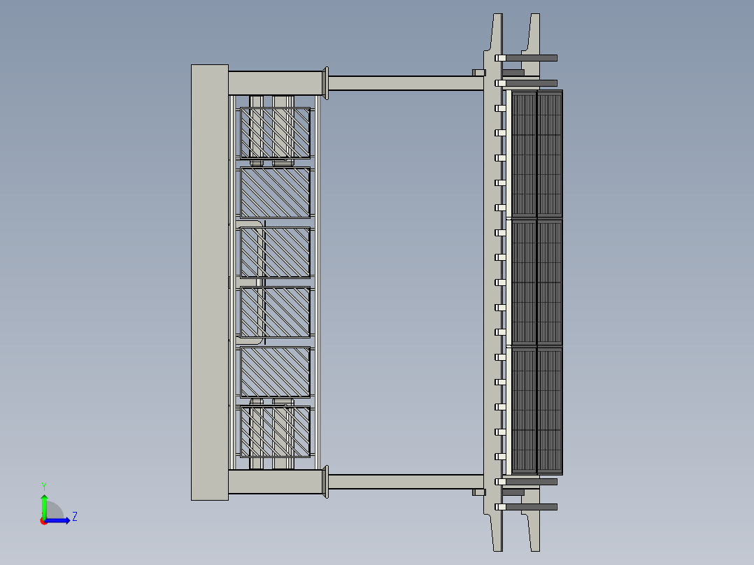 户外太阳能板休闲亭子左视图