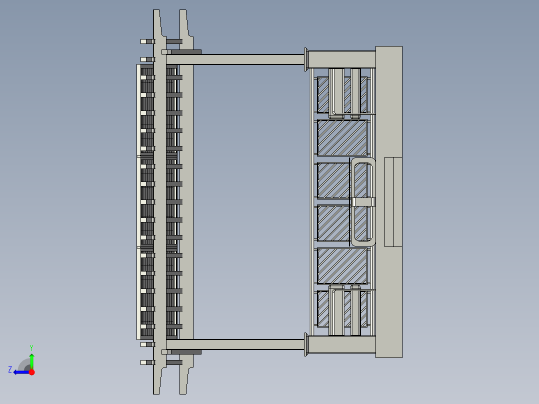 户外太阳能板休闲亭子右视图