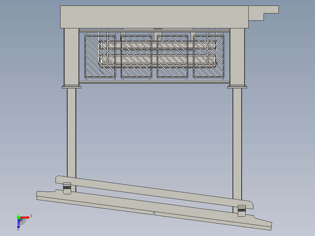 户外太阳能板休闲亭子俯视图