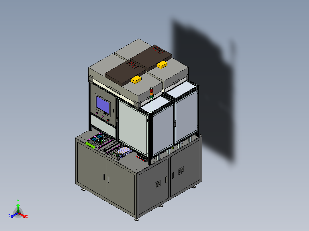 手机液晶屏与背光自动组装机