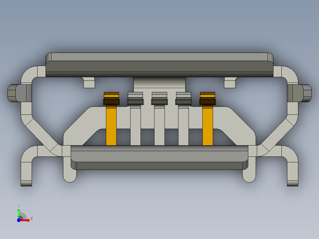 冲电插头前视图