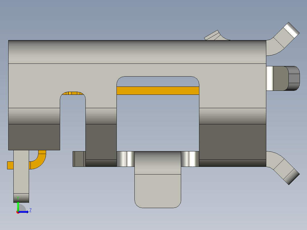 冲电插头左视图