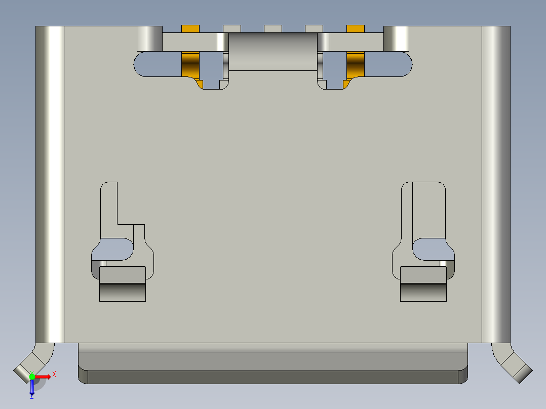 冲电插头俯视图