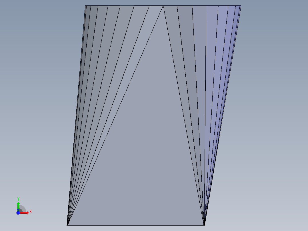 参数化天圆地方前视图