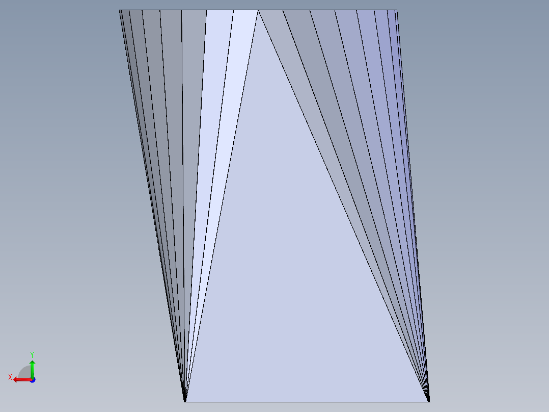 参数化天圆地方后视图