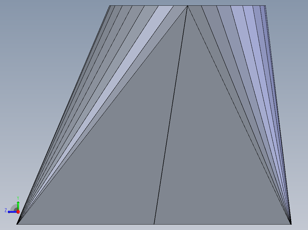 参数化天圆地方右视图