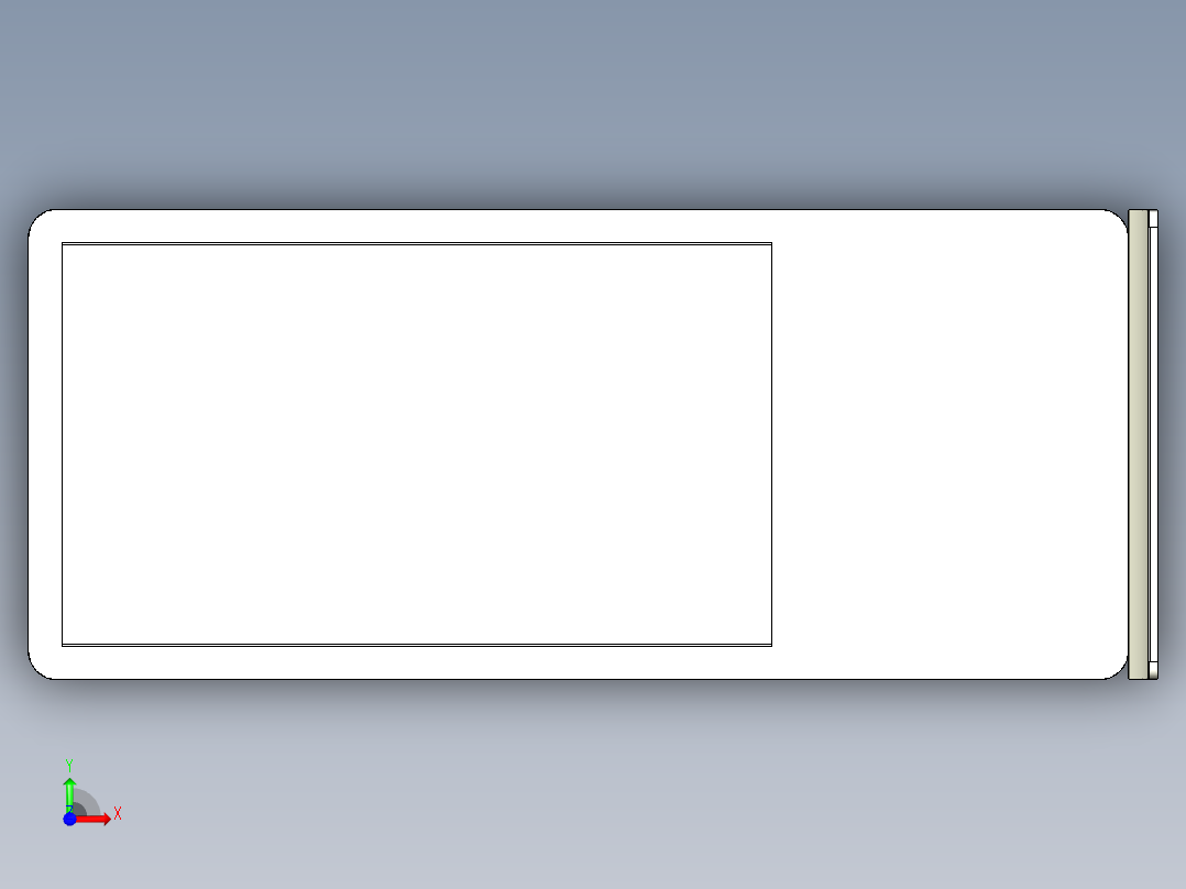 立式广告机前视图