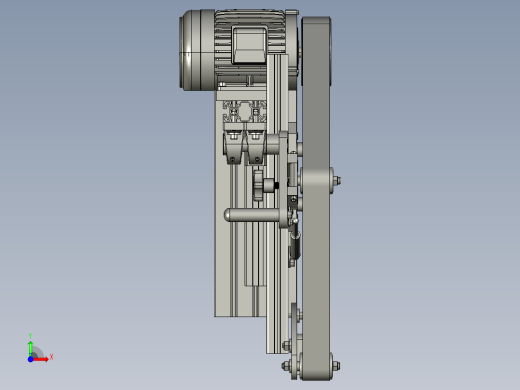 带式磨床三维模型前视缩略图