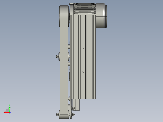 带式磨床三维模型后视缩略图