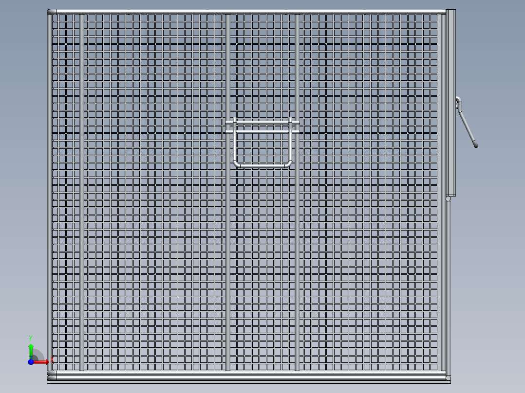 SOLIDWORKS 洗涤篮前视图