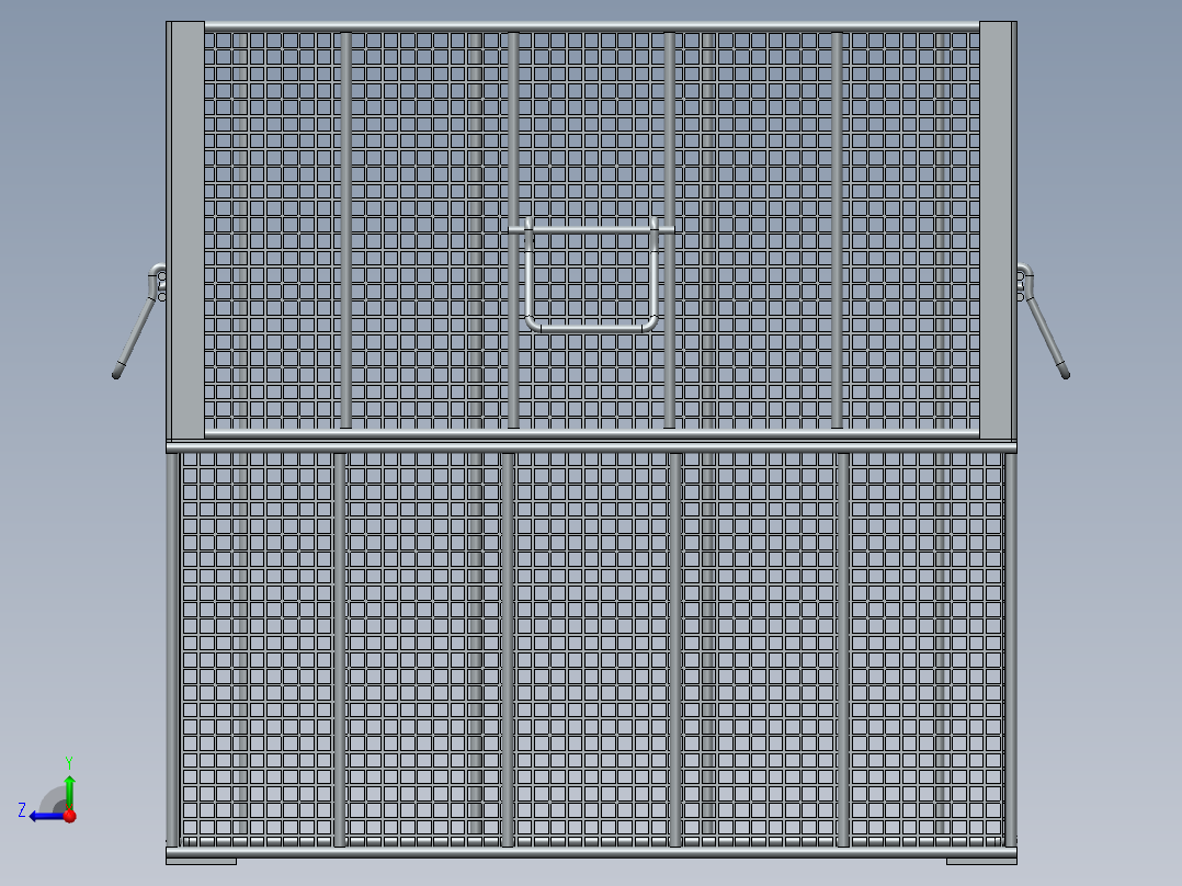 SOLIDWORKS 洗涤篮右视图