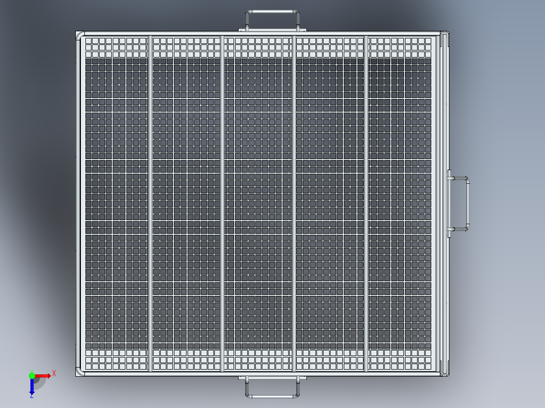 SOLIDWORKS 洗涤篮俯视图