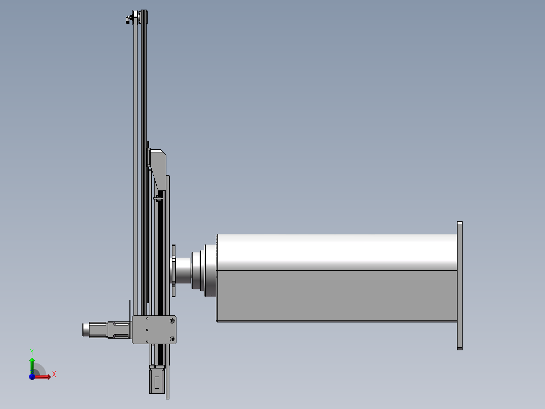 4轴机械手 3D图 机械设计自动化3D前视图