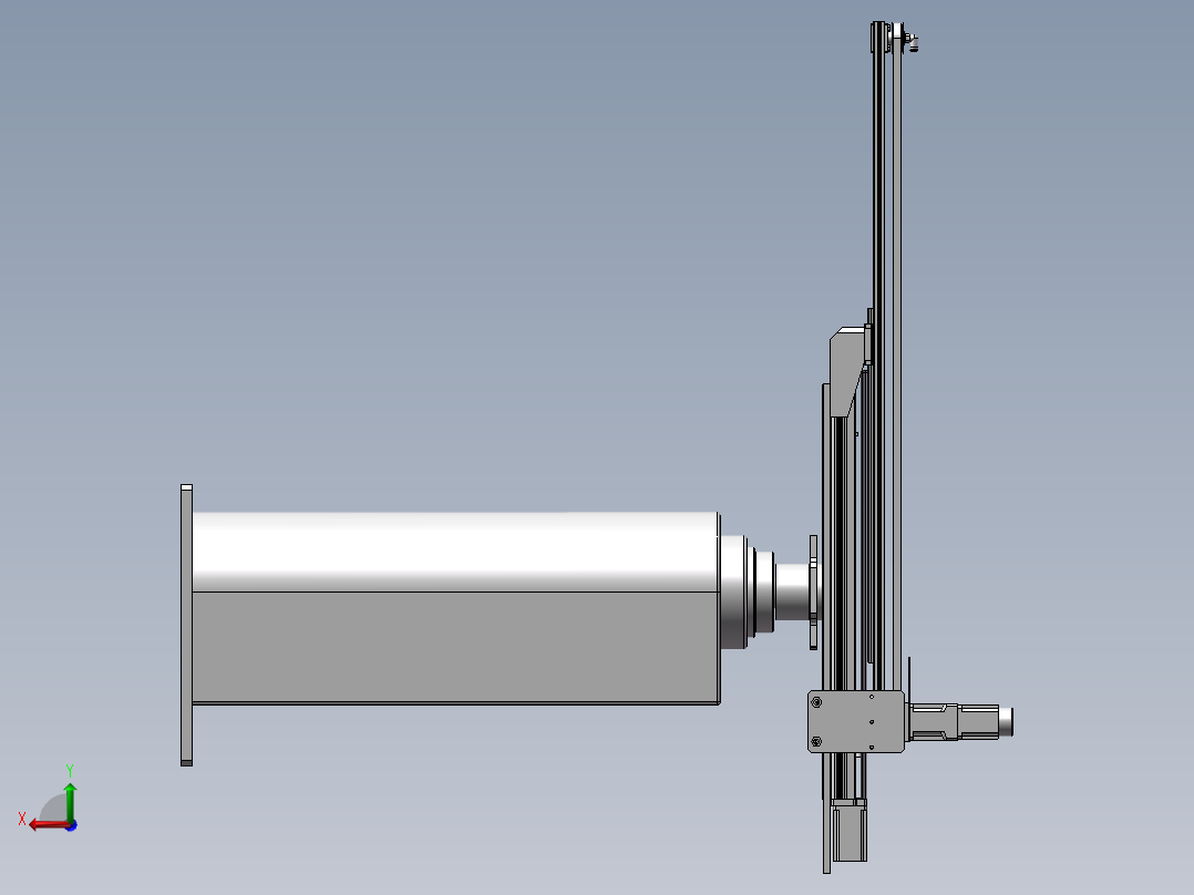 4轴机械手 3D图 机械设计自动化3D后视图