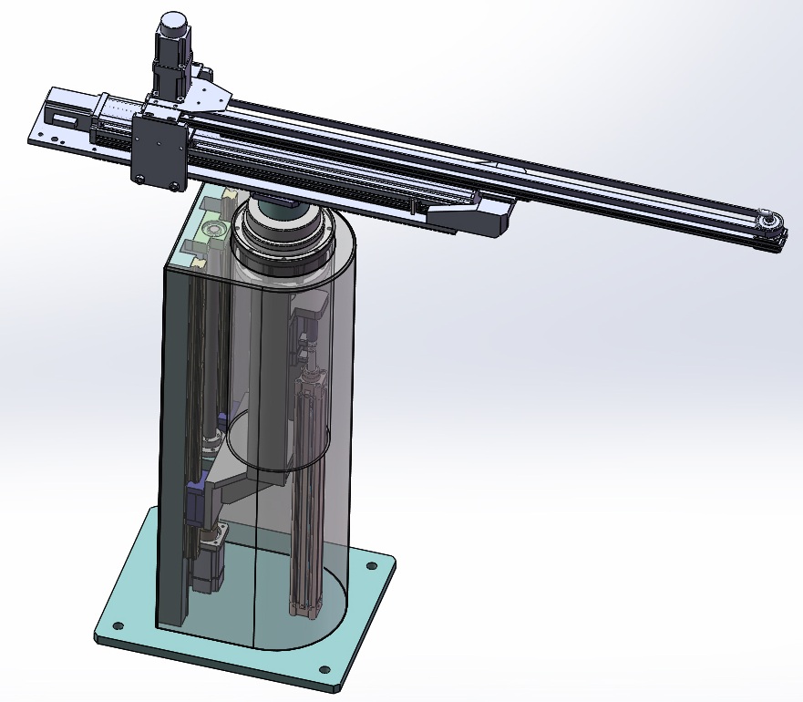 4轴机械手 3D图 机械设计自动化3D