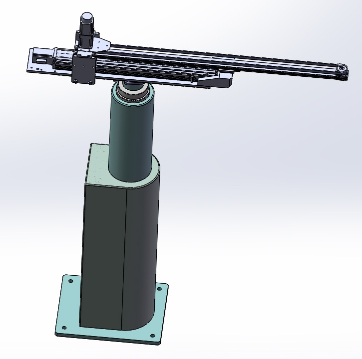 4轴机械手 3D图 机械设计自动化3D