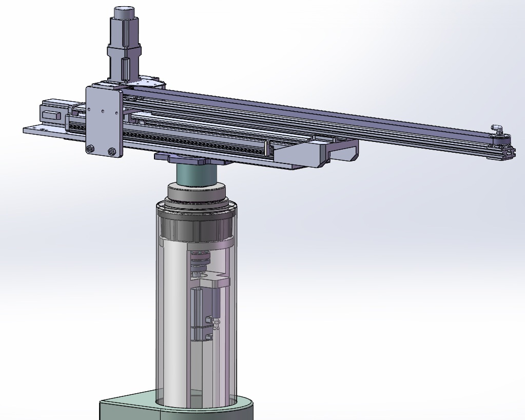 4轴机械手 3D图 机械设计自动化3D