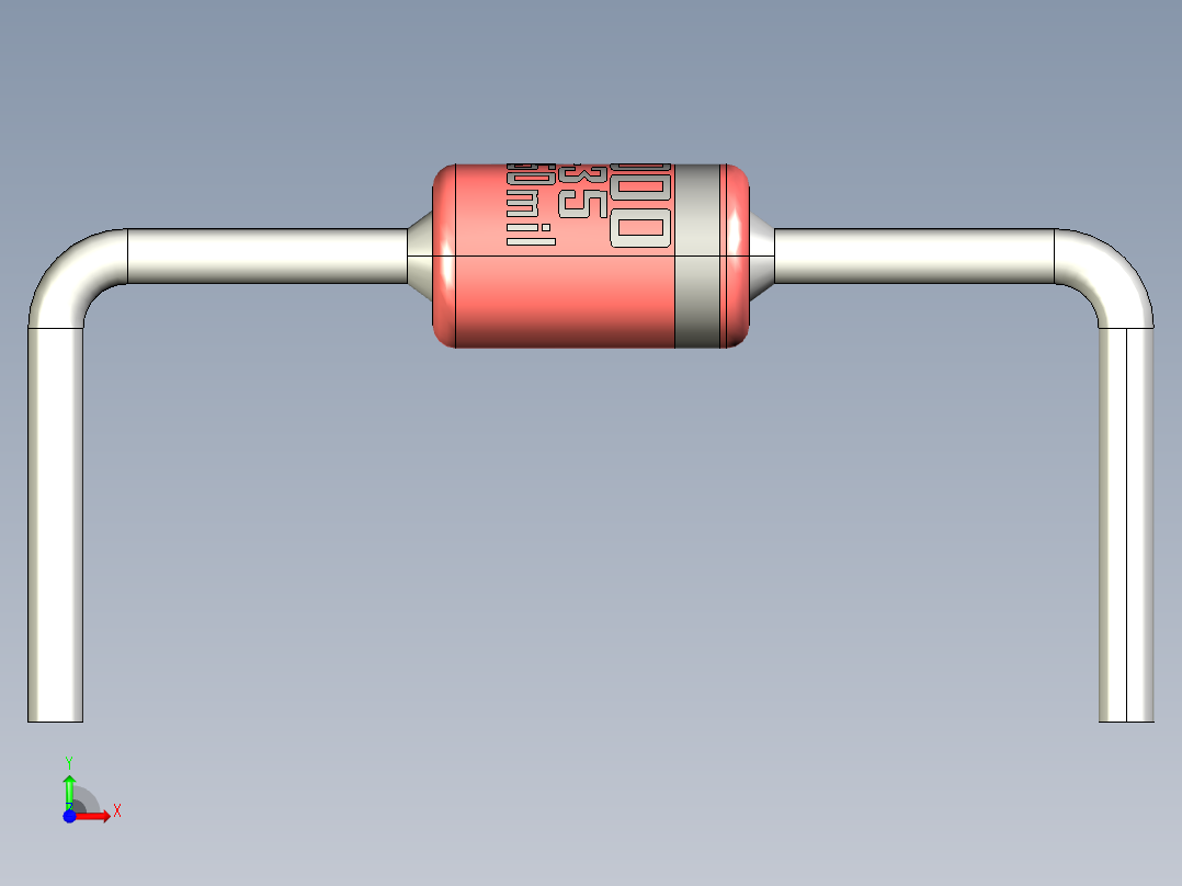 轴向二极管-DO-35_Min_350mil_rev1.1前视图
