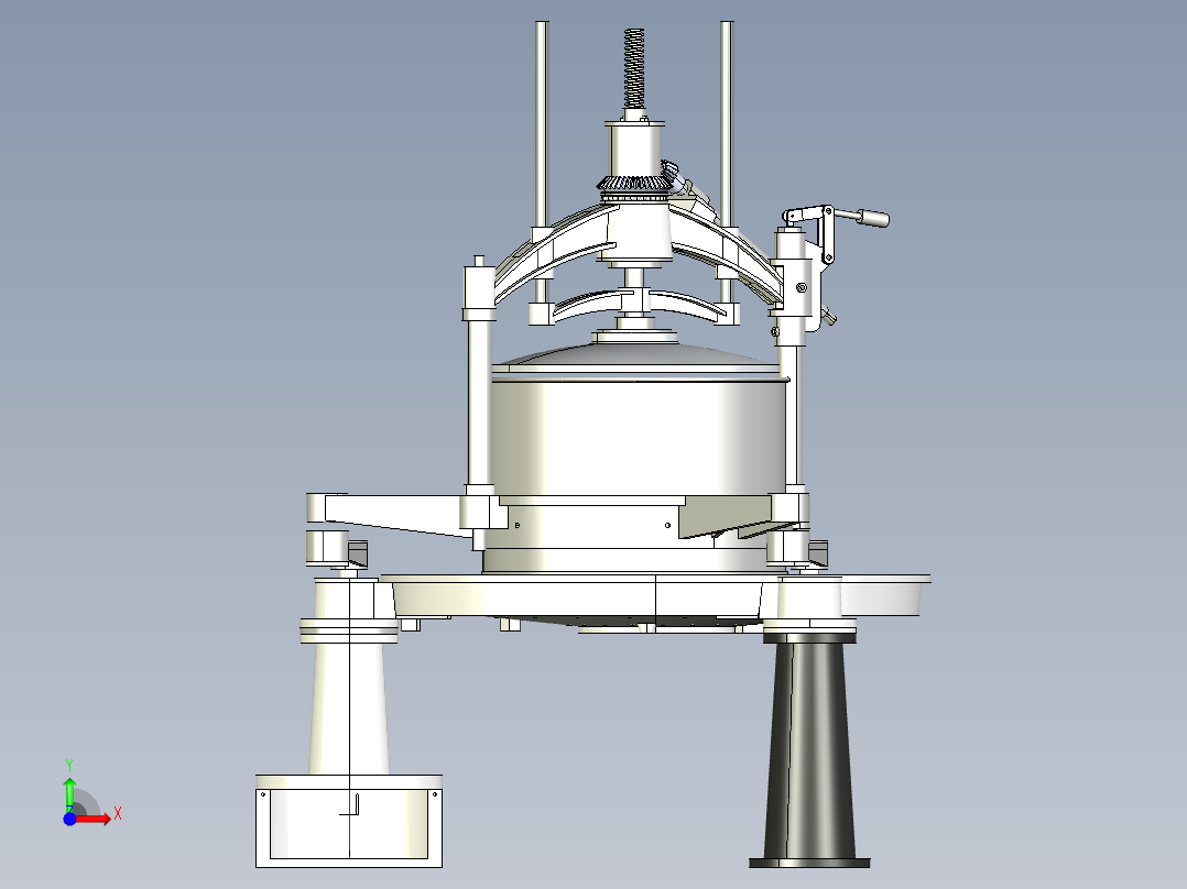 茶叶揉搓机前视图