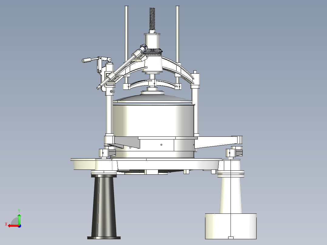 茶叶揉搓机后视图