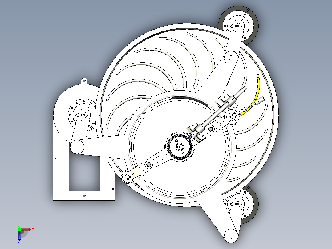 茶叶揉搓机俯视图