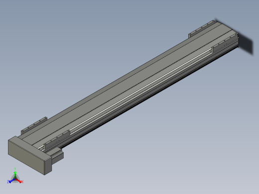 直线模组LHA21-S1550-L设计图纸