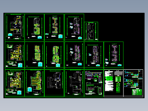 某综合楼地下室三层通风施工图