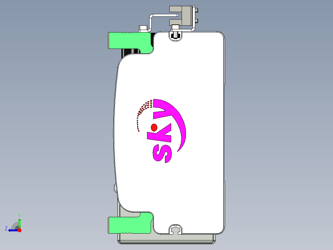 同步带滑台-半封闭B13H-L45-S2500-L-P40-D3右视图