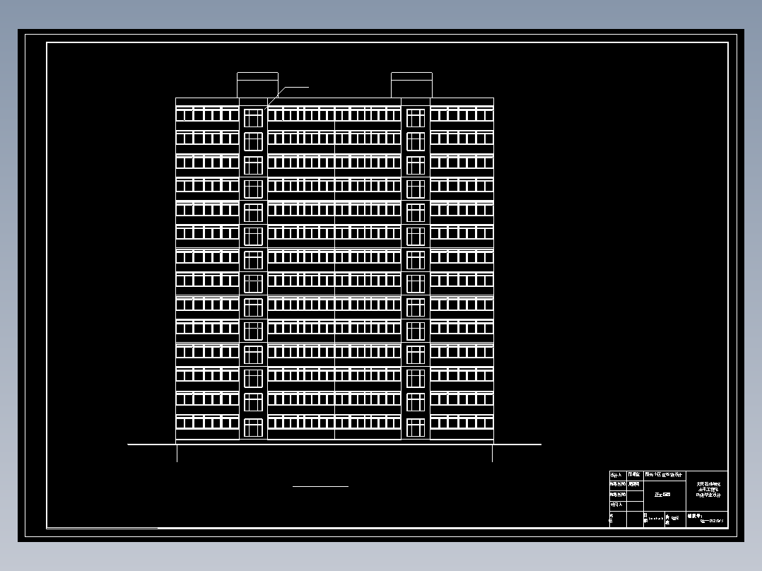 【14层】6309平米14层剪力墙住宅楼（计算书、部分建筑、结构图）