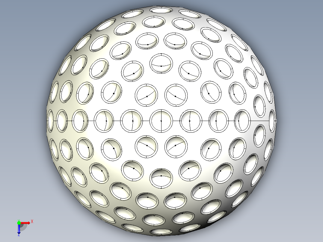 高尔夫球25俯视图