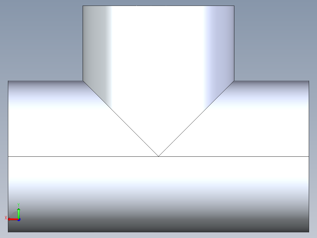 聚氯乙烯配件04-Sch80_Tee_FPTxFPTxFPT_805-007_0.75in后视图