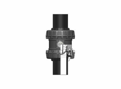 16SSEBEV 随着11公端连接器PE100 SDR对焊或电熔EasyFit弹簧止回阀（CVDE）