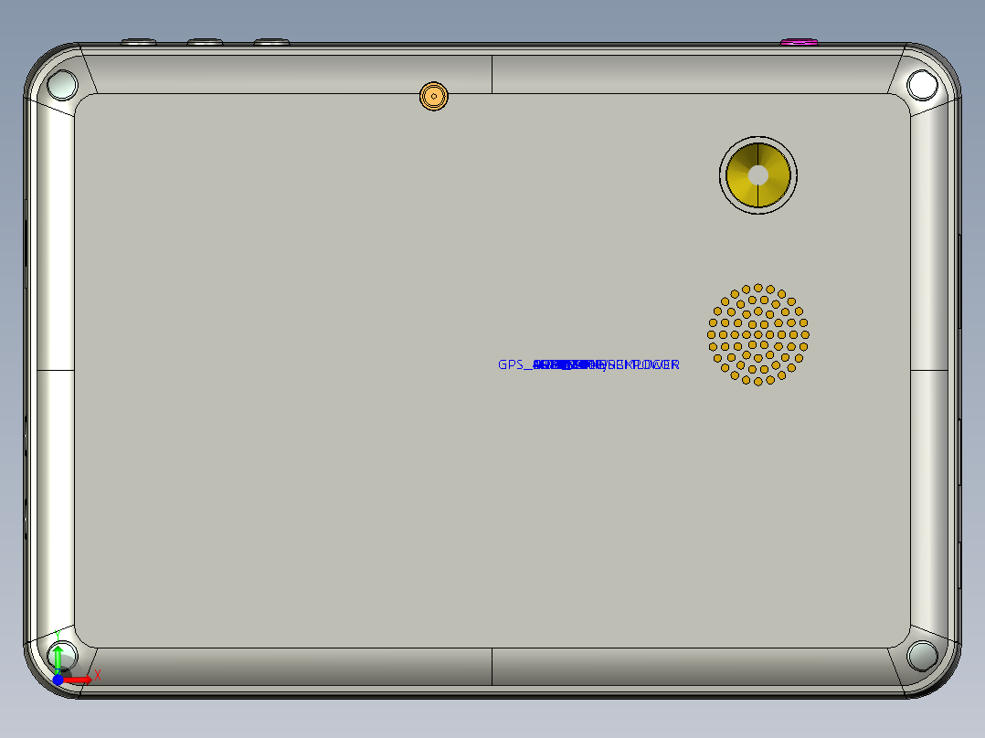 完整的GPS导航仪（包含PCBA）前视图