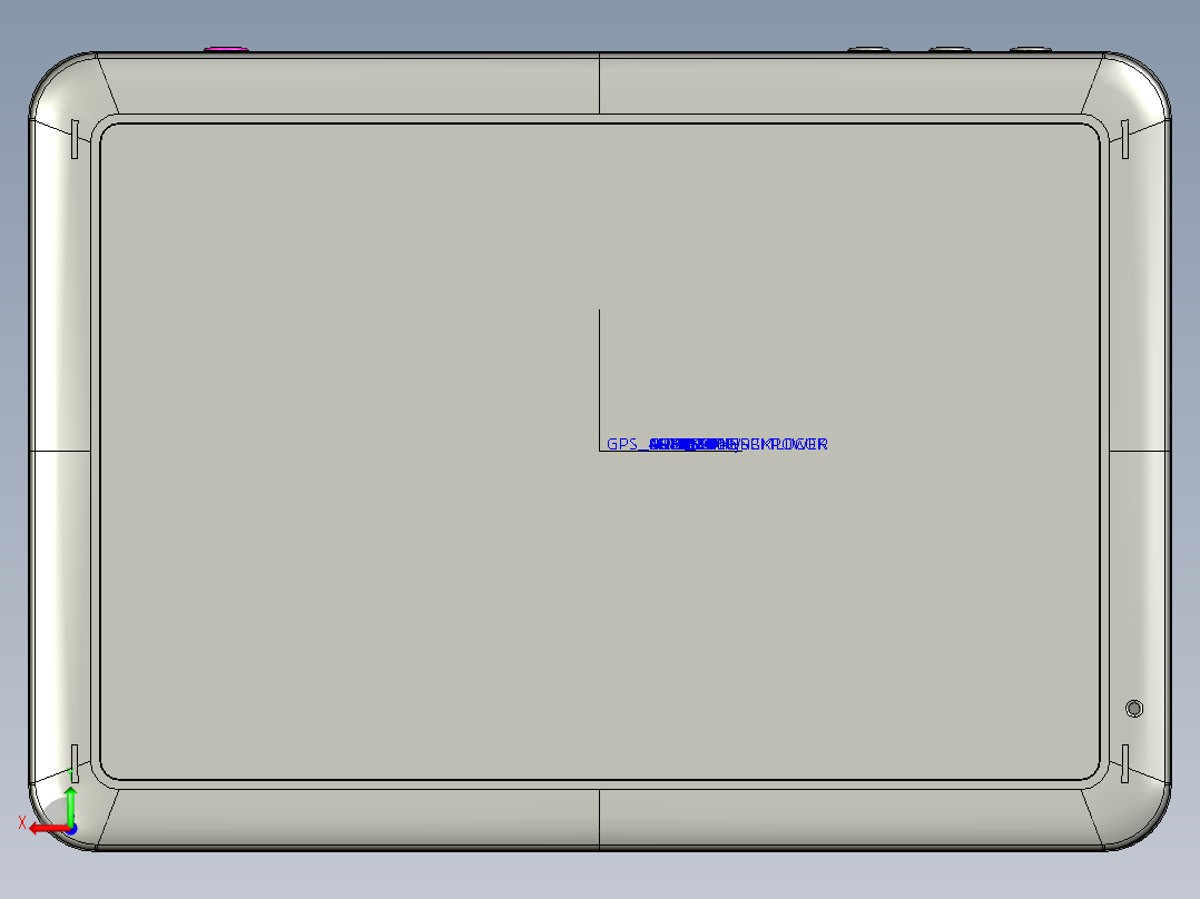 完整的GPS导航仪（包含PCBA）后视图