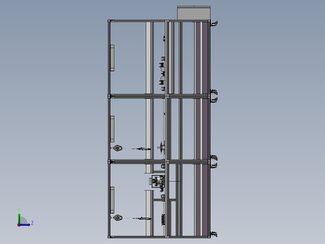 小型接触器自动组装线出图可加工左视图