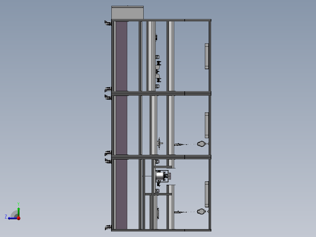 小型接触器自动组装线出图可加工右视图