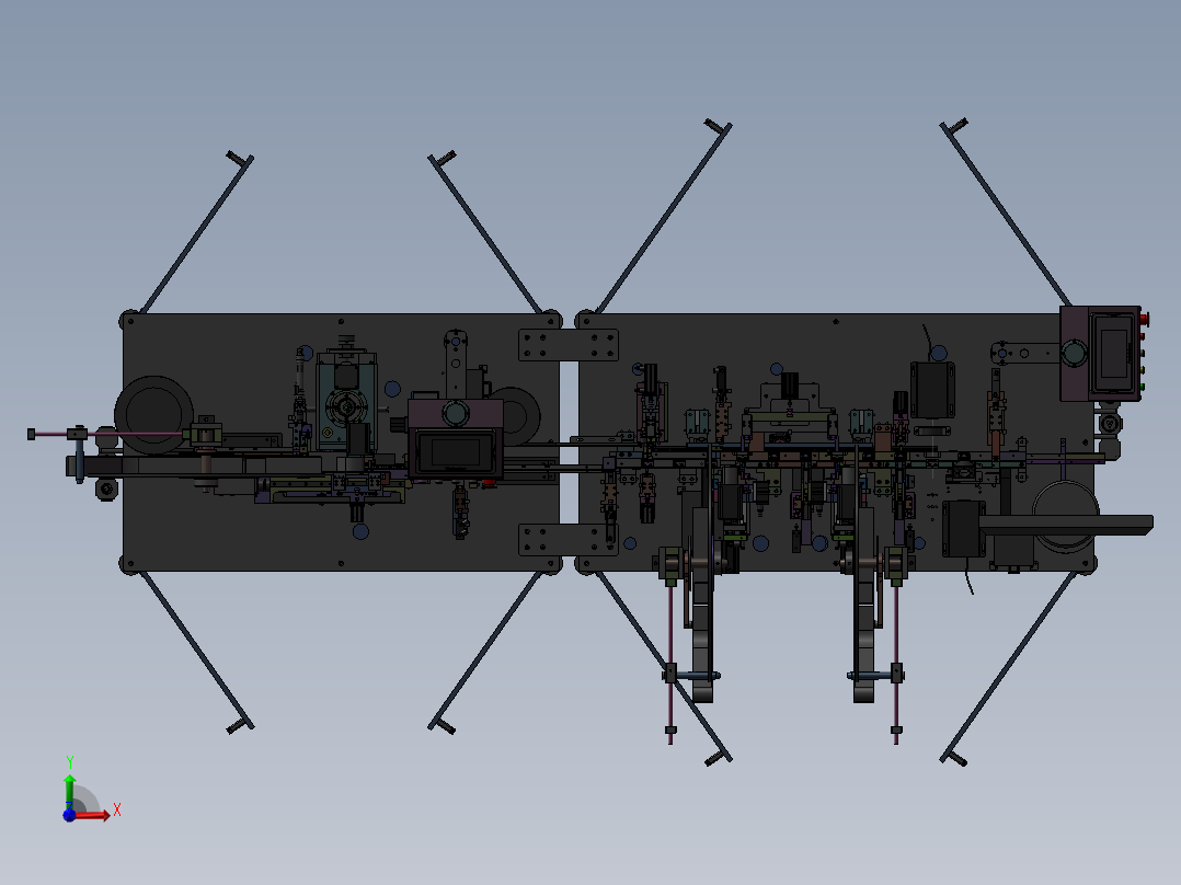 CCD自动检测、组装一体机前视图