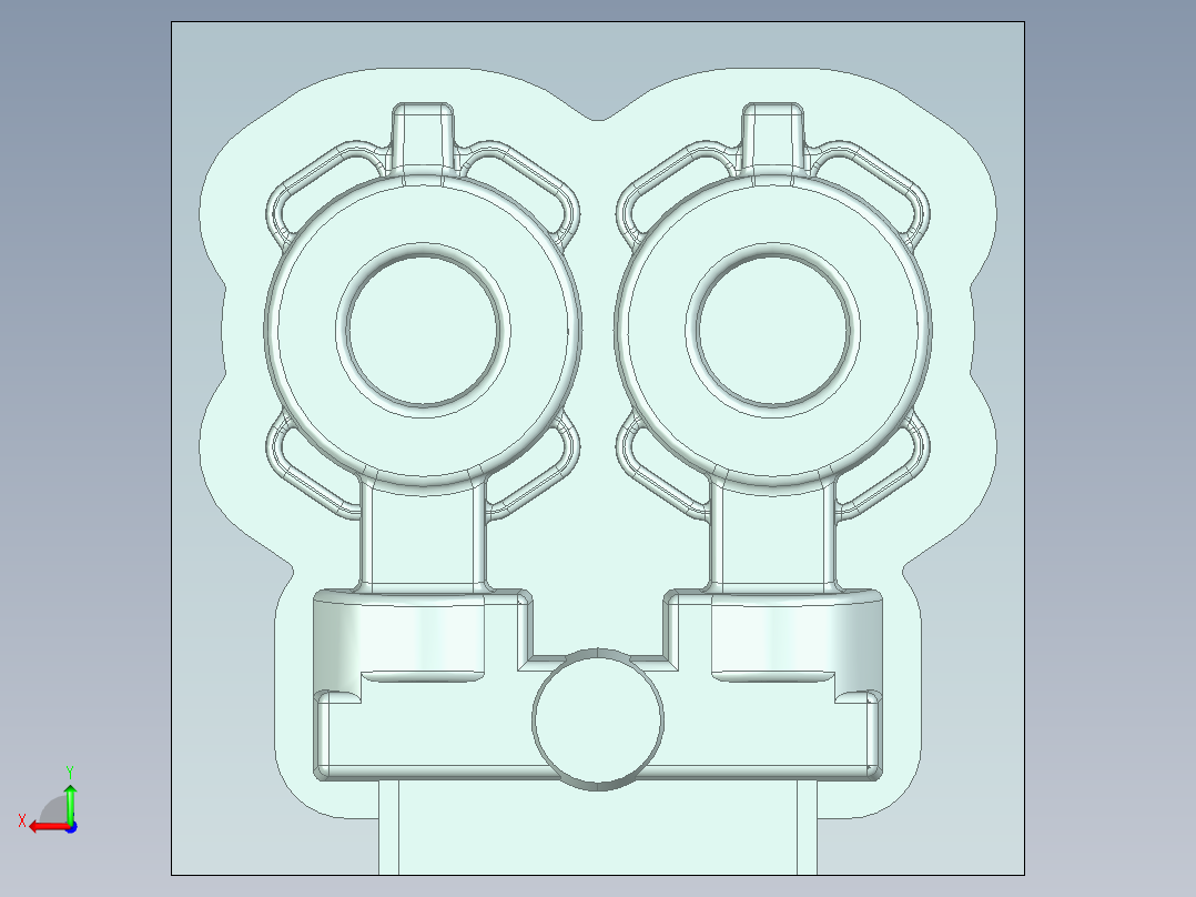 3寸蝶阀覆膜砂模具图1477755==50后视图