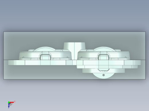 3寸蝶阀覆膜砂模具图1477755==50俯视缩略图