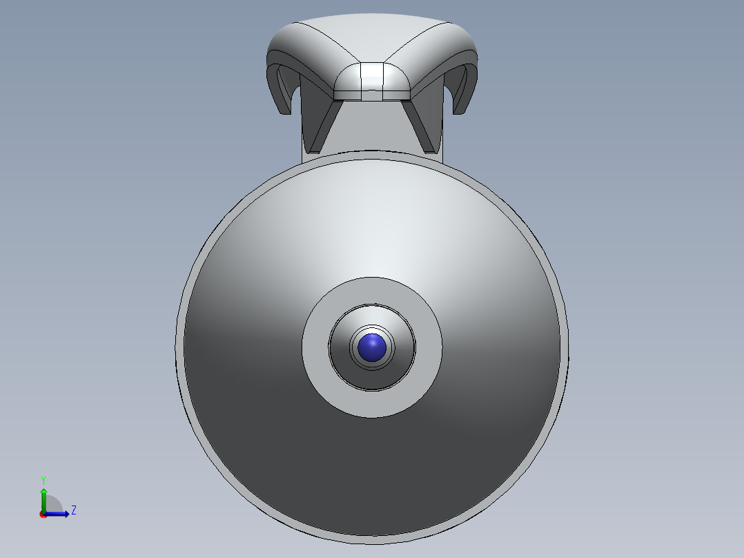内部详解的圆珠笔设计模型三维SW左视图
