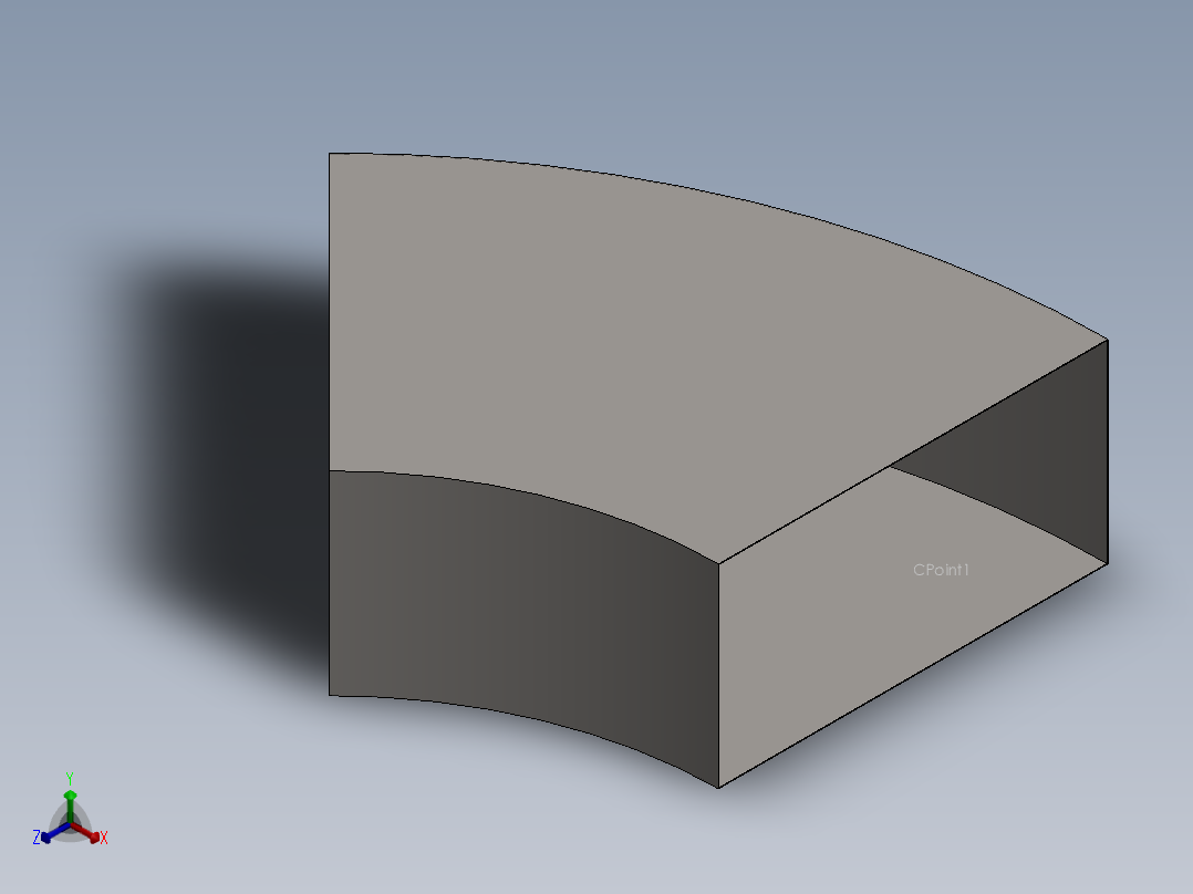 hvac 45deg bend正等轴测图